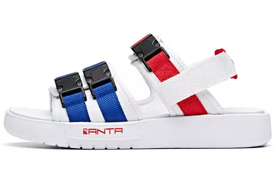 Пляжные сандалии Life Collection для мужчин, белые/ярко-синие Anta