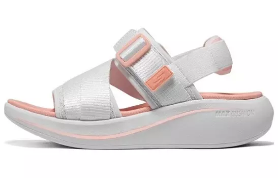 Пляжные сандалии Max Cushioning женские белые/оранжевые Skechers