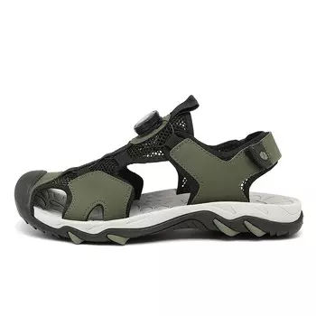 Пляжные сандалии мужские Caddy Wolfclaw, черный/зеленый