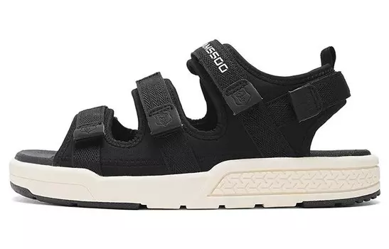 Пляжные сандалии мужские черные/белые Camssoo