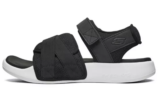 Пляжные сандалии мужские черные/белые Skechers