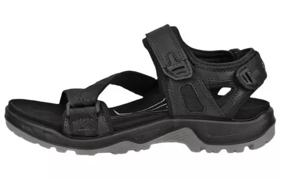 Пляжные сандалии мужские черные Ecco