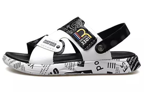 Пляжные сандалии мужские черные Huanai