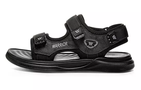 Пляжные сандалии мужские черные/серые Warrior