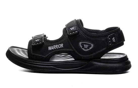 Пляжные сандалии мужские черные Warrior