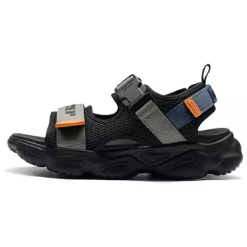 Пляжные сандалии мужские черные/зеленые Xtep