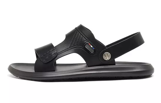 Пляжные сандалии мужские черный Oulisasi