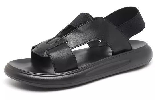 Пляжные сандалии мужские черный Oulisasi