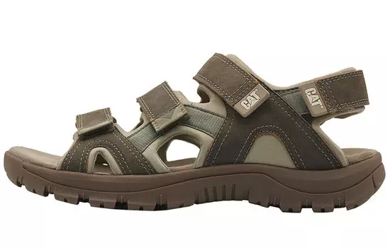 Пляжные сандалии мужские коричневые Cat