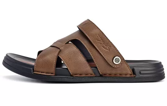 Пляжные сандалии мужские коричневый Satchi