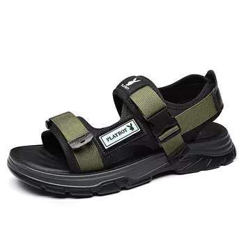 Пляжные сандалии мужские Playboy, зеленый