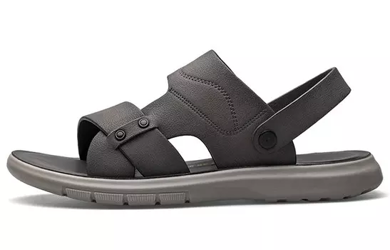 Пляжные сандалии мужские серые Huanai