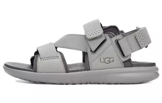 Пляжные сандалии мужские серые Ugg