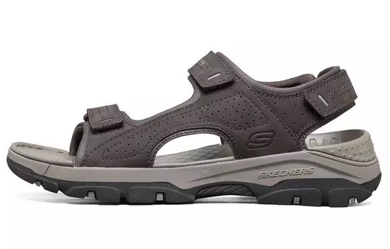 Пляжные сандалии мужские шоколадные Skechers
