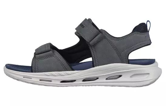 Пляжные сандалии мужские угольно-серые Skechers
