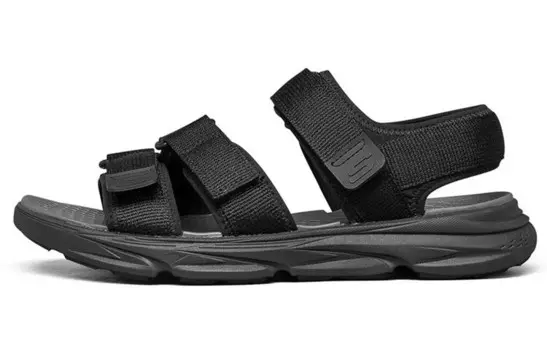Пляжные сандалии мужские, все черные Skechers