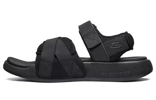 Пляжные сандалии мужские, все черные Skechers