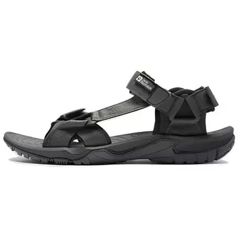 Пляжные сандалии мужские зеленые/черные Jack Wolfskin