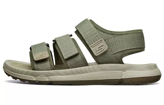 Пляжные сандалии мужские зеленые Skechers