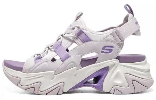 Пляжные сандалии Stamina V3 женские белые/фиолетовые Skechers