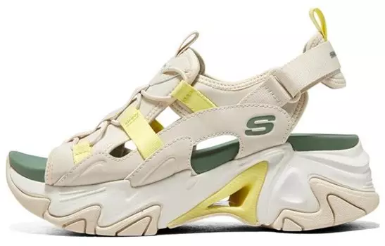 Пляжные сандалии Stamina V3 женские, натуральный цвет/желтый Skechers
