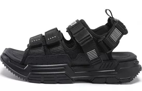 Пляжные сандалии State Pole мужские черные Peak