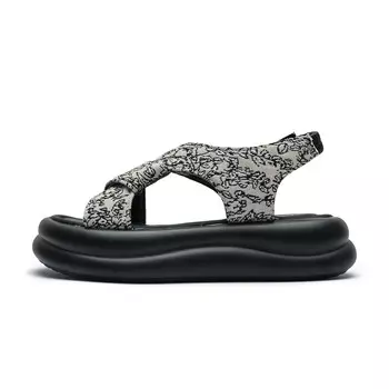 Пляжные сандалии женские бежевый/черный Deerway