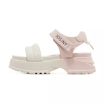 Пляжные сандалии женские бежевый/розовый/серый Josiny