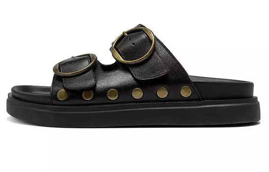 Пляжные сандалии женские черные Beau Today