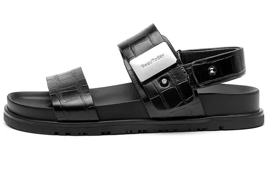 Пляжные сандалии женские черные Beau Today
