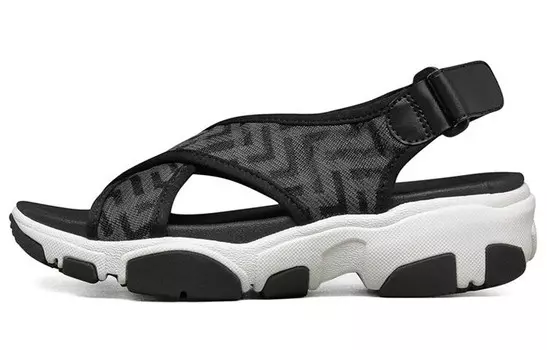 Пляжные сандалии женские черные/белые Skechers