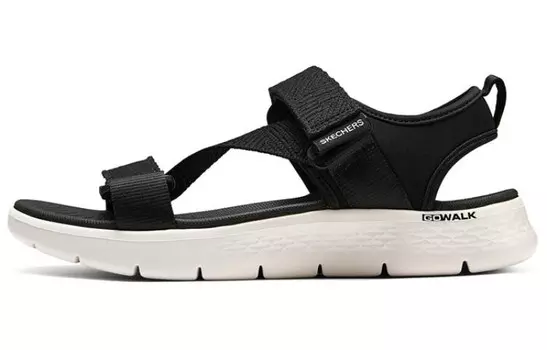 Пляжные сандалии женские черные/белые Skechers