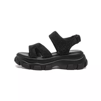 Пляжные сандалии женские черные Camel