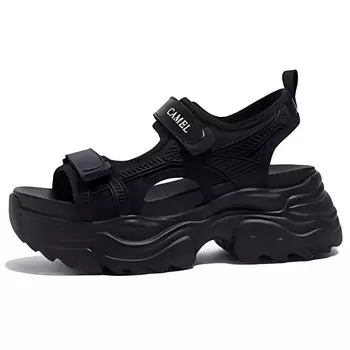 Пляжные сандалии женские черные Camel