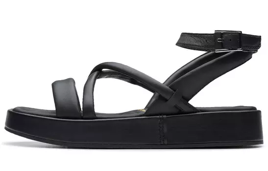 Пляжные сандалии женские черные Clarks