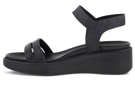 Пляжные сандалии женские черные Ecco