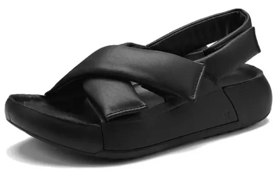 Пляжные сандалии женские черные Ecco