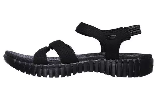 Пляжные сандалии женские черные Skechers