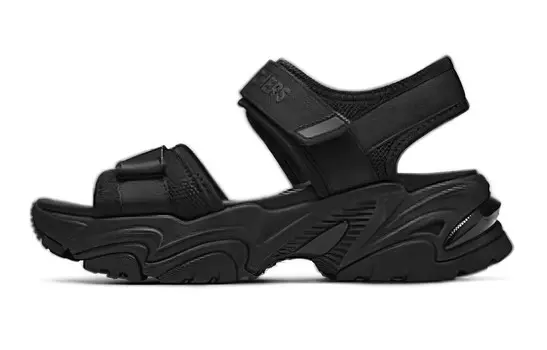 Пляжные сандалии женские черные Skechers