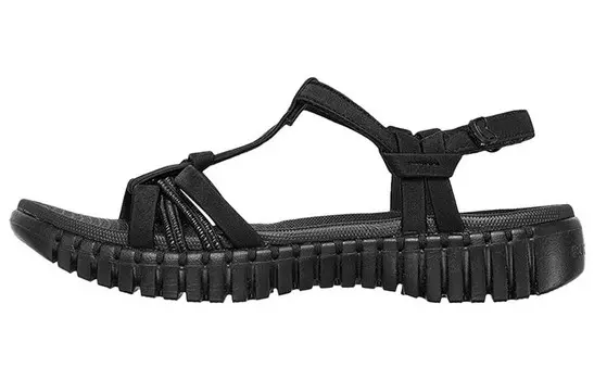 Пляжные сандалии женские черные Skechers