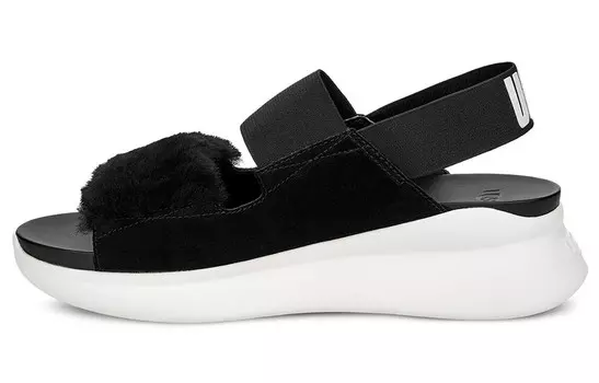 Пляжные сандалии женские черные Ugg