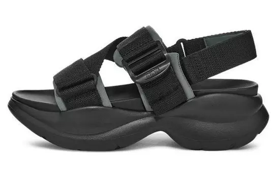 Пляжные сандалии женские черные Ugg