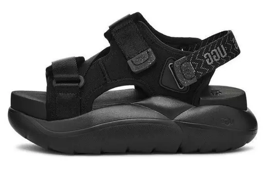 Пляжные сандалии женские черные Ugg