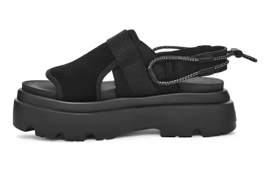 Пляжные сандалии женские черные Ugg