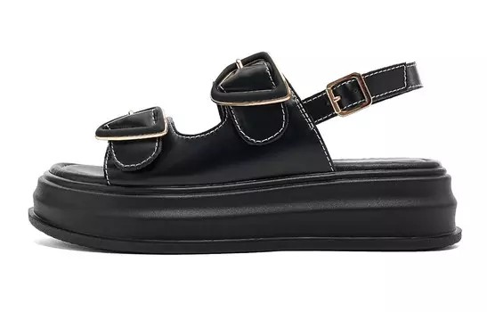 Пляжные сандалии женские черный Eblan