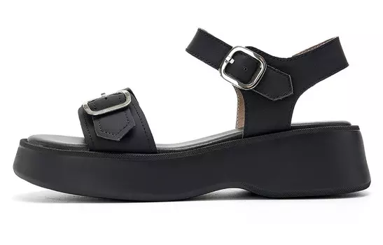 Пляжные сандалии женские черный Eblan