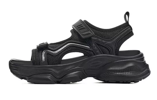 Пляжные сандалии женские черный Eblan