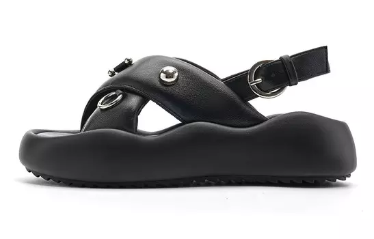 Пляжные сандалии женские черный Eblan