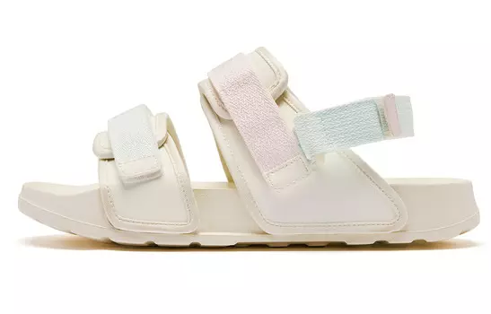 Пляжные сандалии женские цвета слоновой кости светло-зеленого цвета Qiaodan