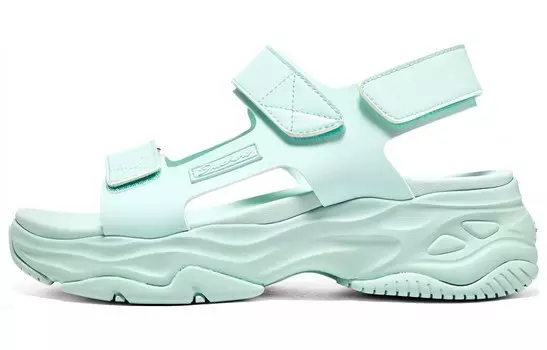 Пляжные сандалии женские голубые Skechers